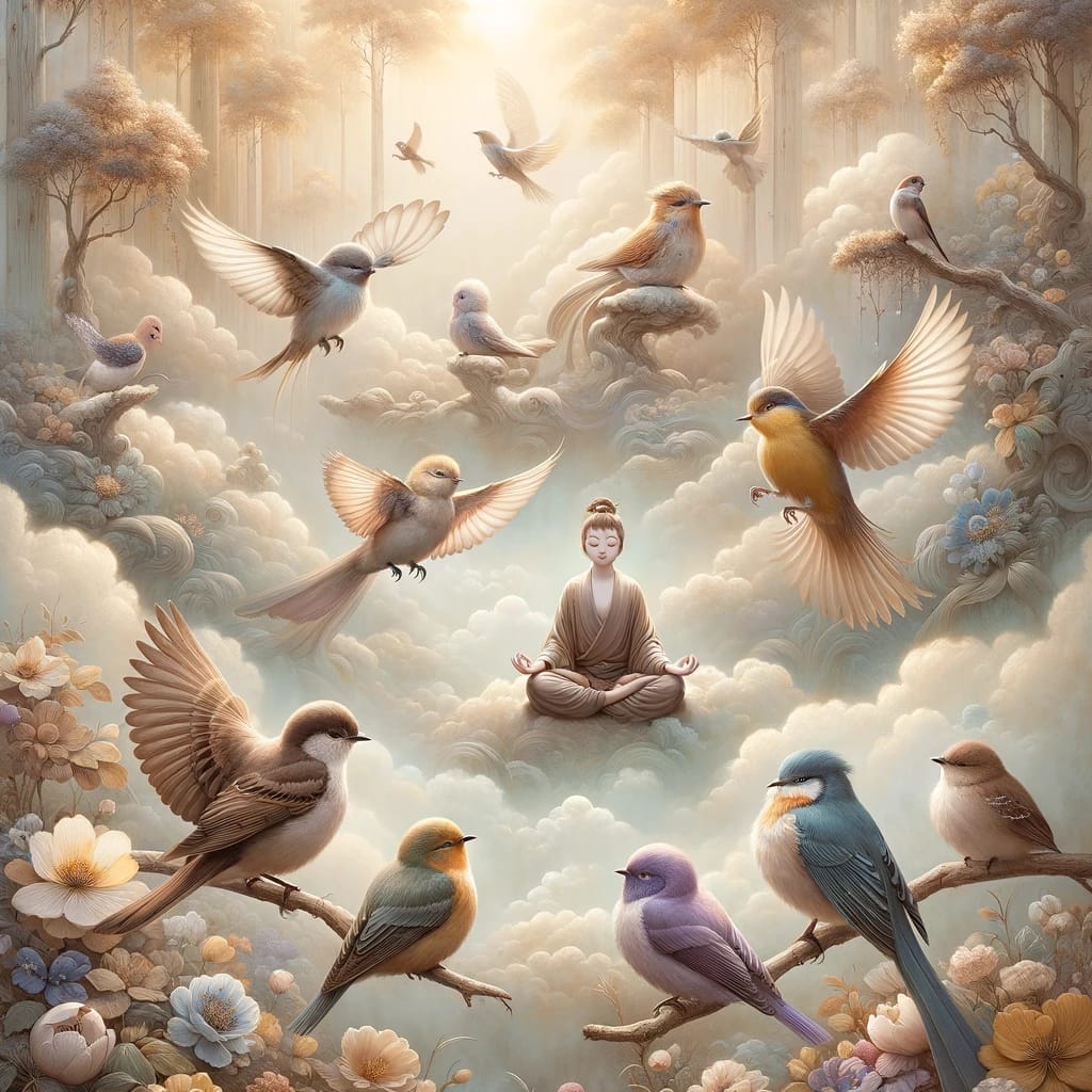 mediterende vogels